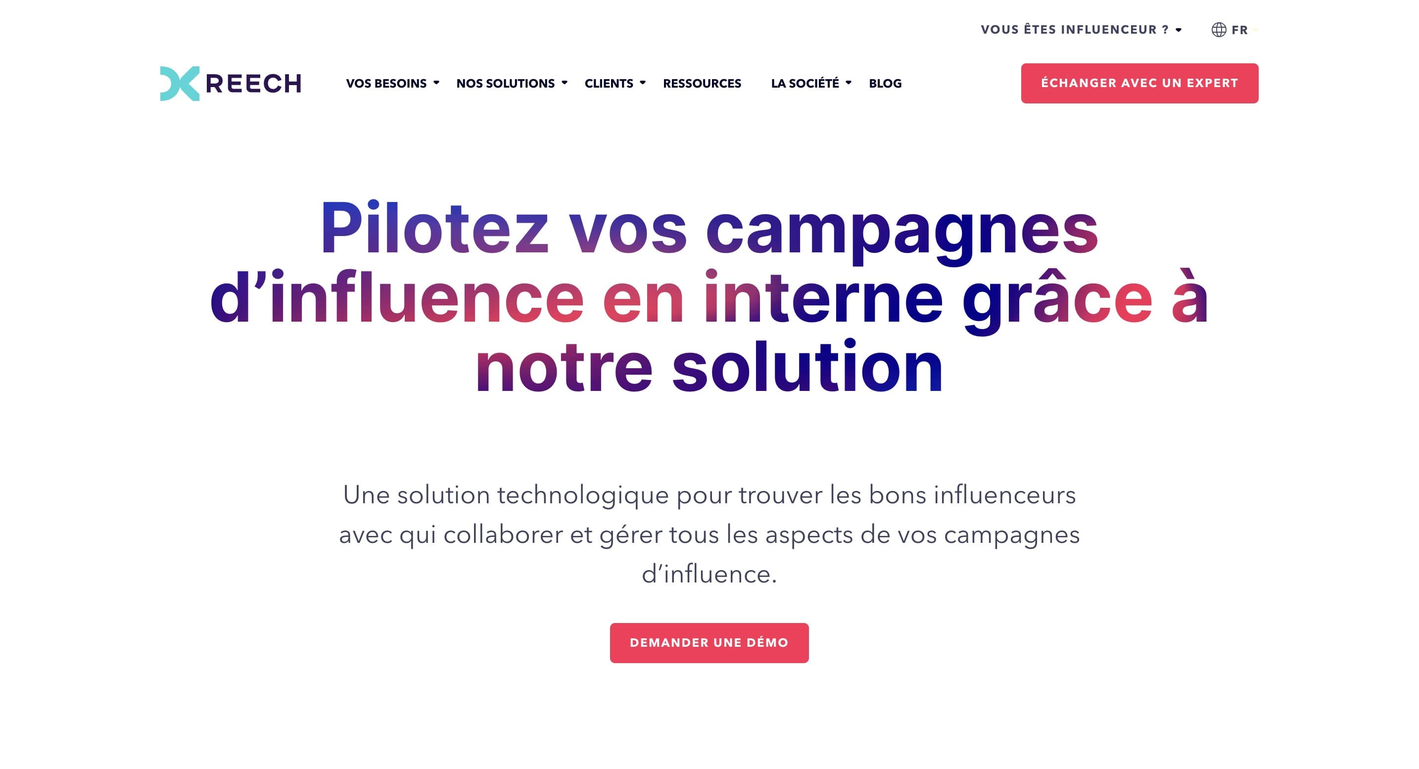 agence d'influenceur instagram Reech