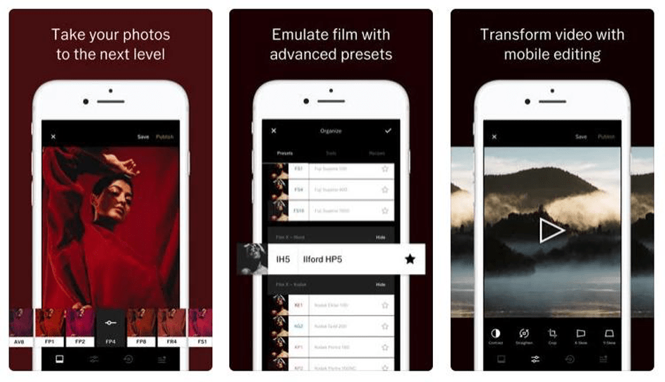 application instagram vsco