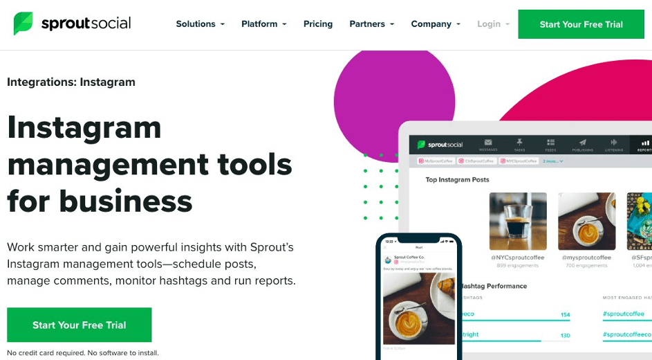 application instagram sproutsocial