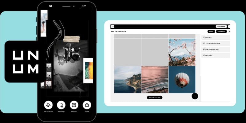organiser feed instagram application unum