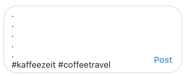 cacher hashtags description