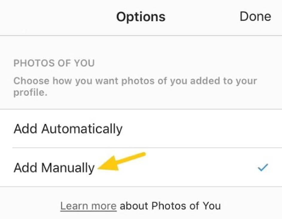 appouver photo contenu instagram