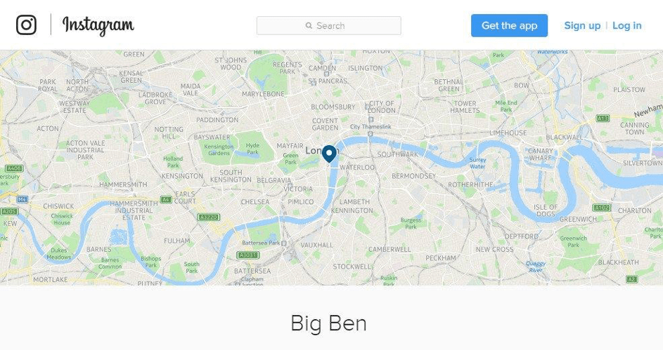 instagram localisation bigben