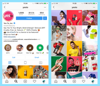 compte instagram yesto