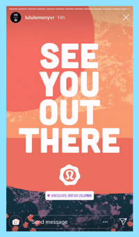 story instagram lululemonyvr
