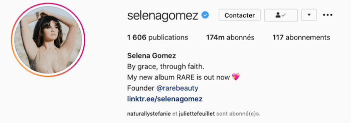 profil instagram certifie