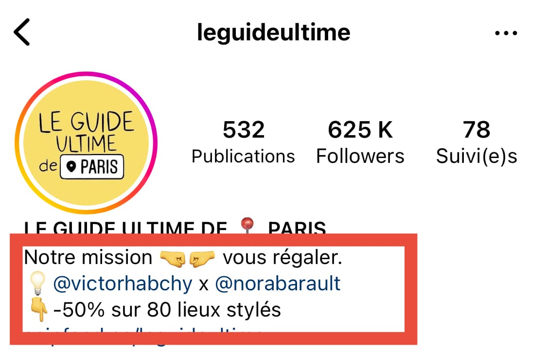 exemple biographie instagram