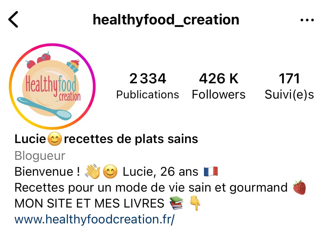 valeur ajoutee biographie insta