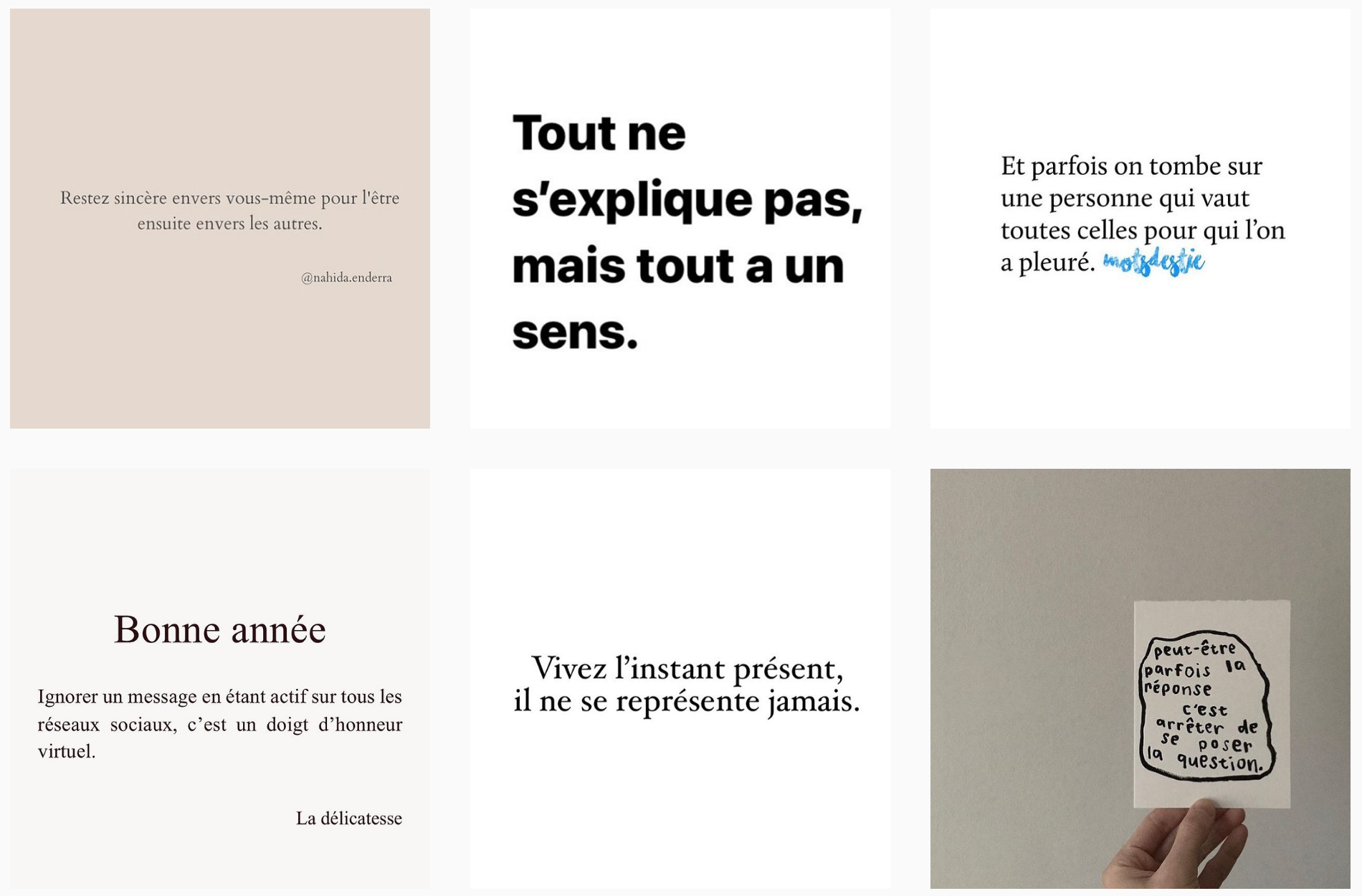 citations instagram exemples