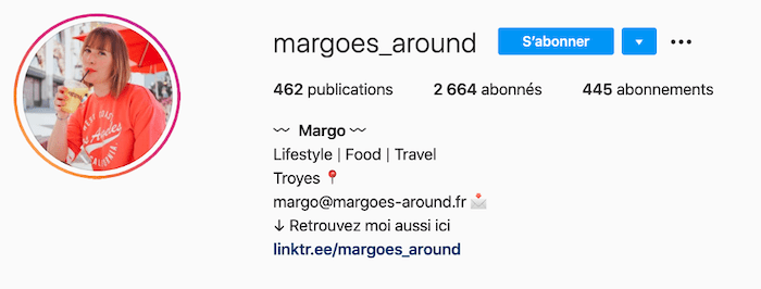 profil instagram influenceuse