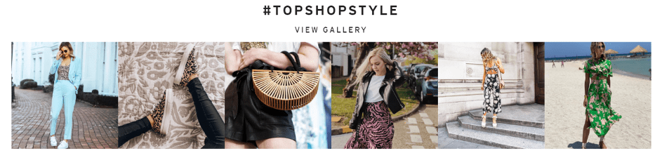 topshop style instagram