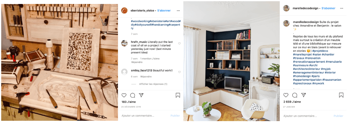 post instagram realisation entreprise