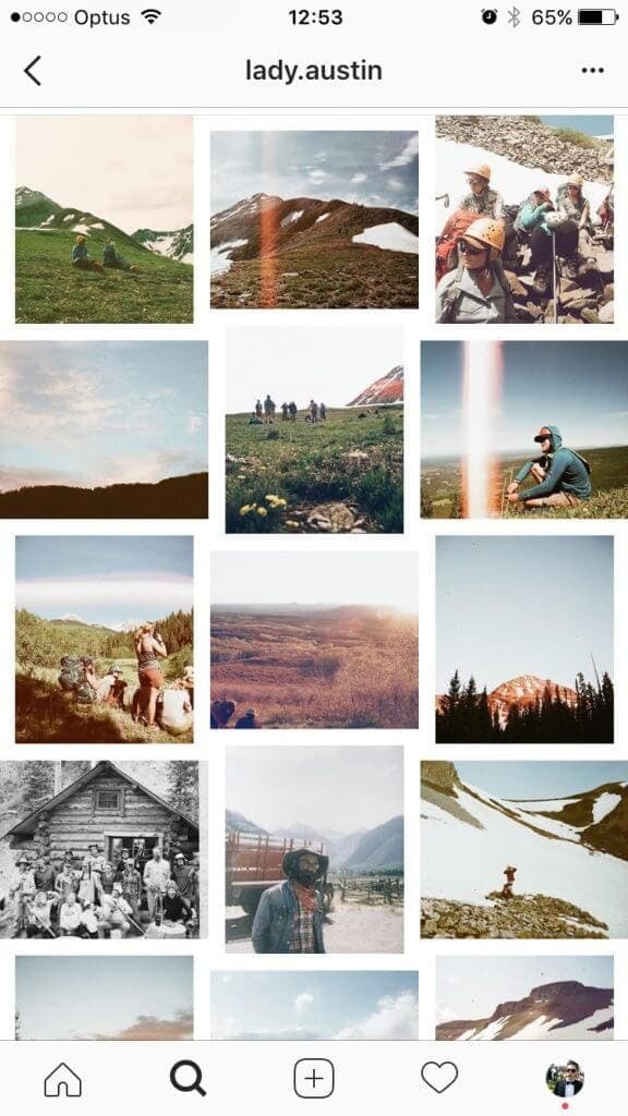 feed instagram alternance bordure