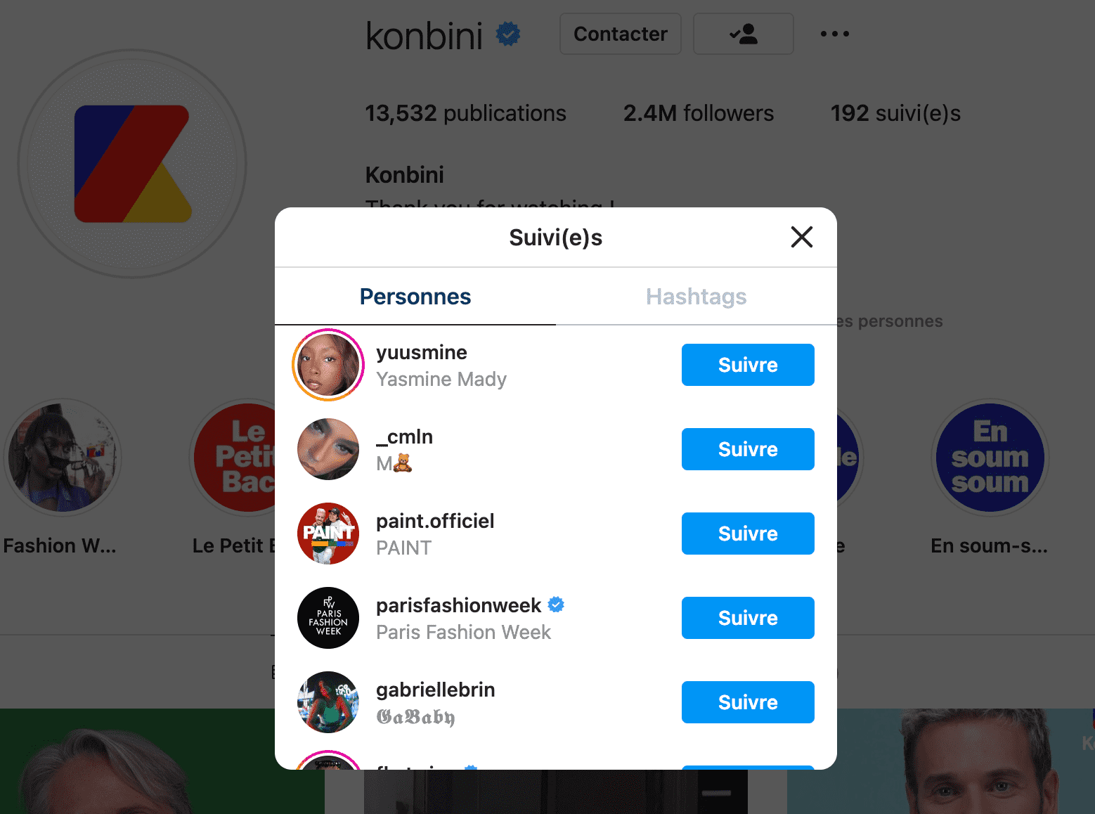voir dernier abonnement instagram ordinateur
