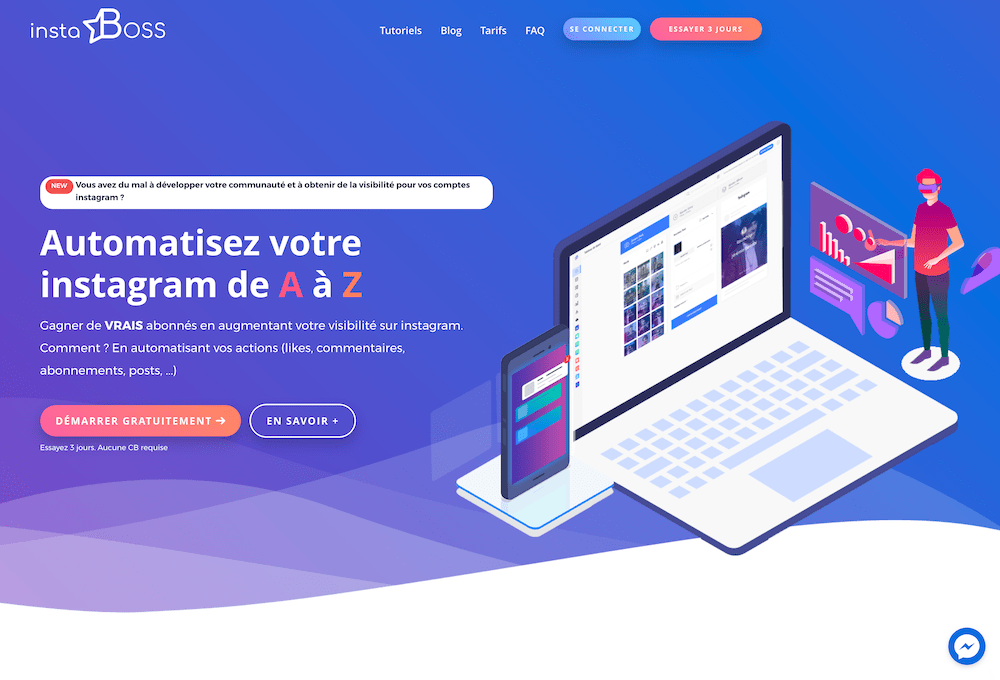 social media automatiser compte instagram gagner likes abonnes communaute