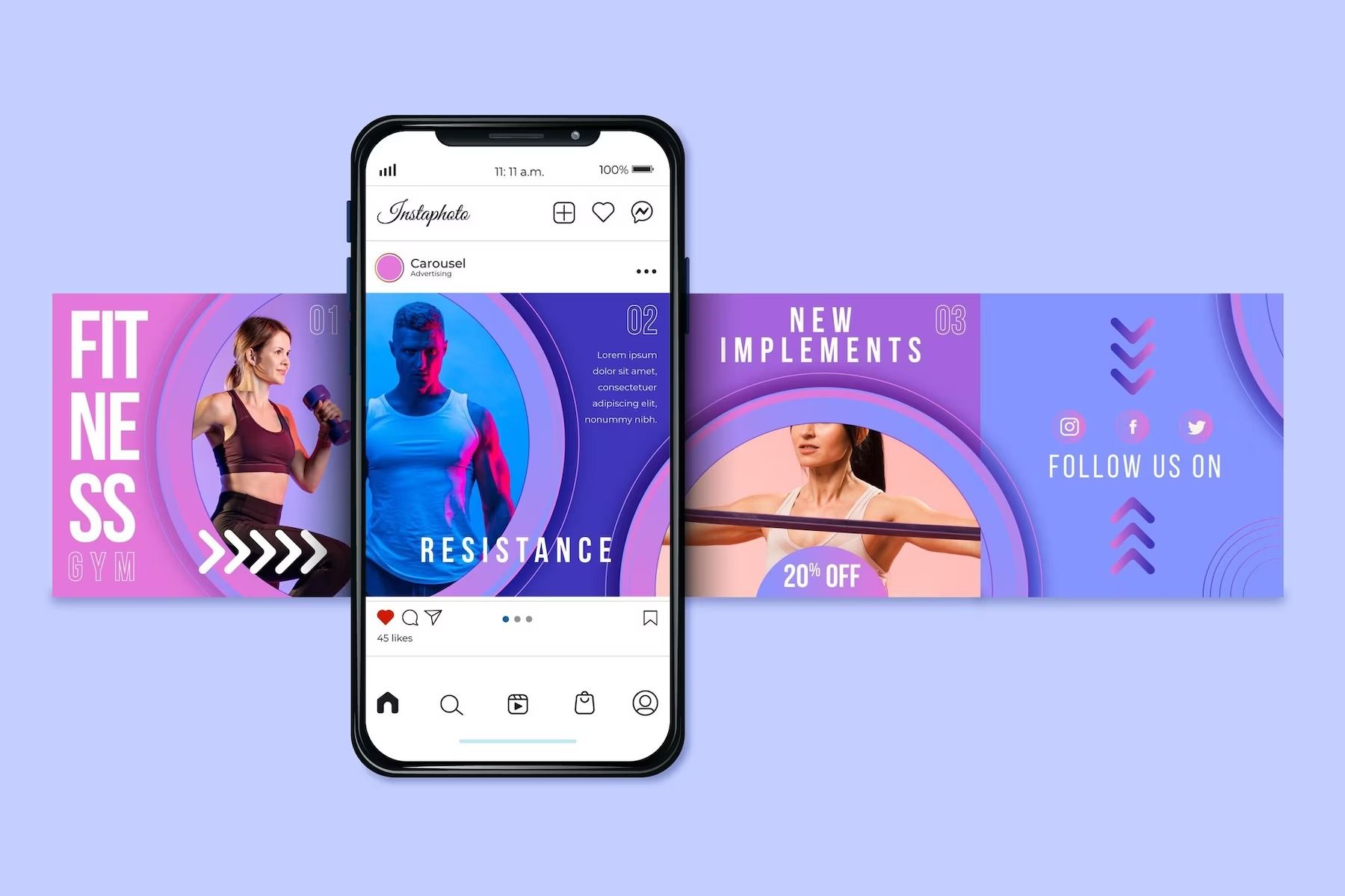 exemple carrousel instagram