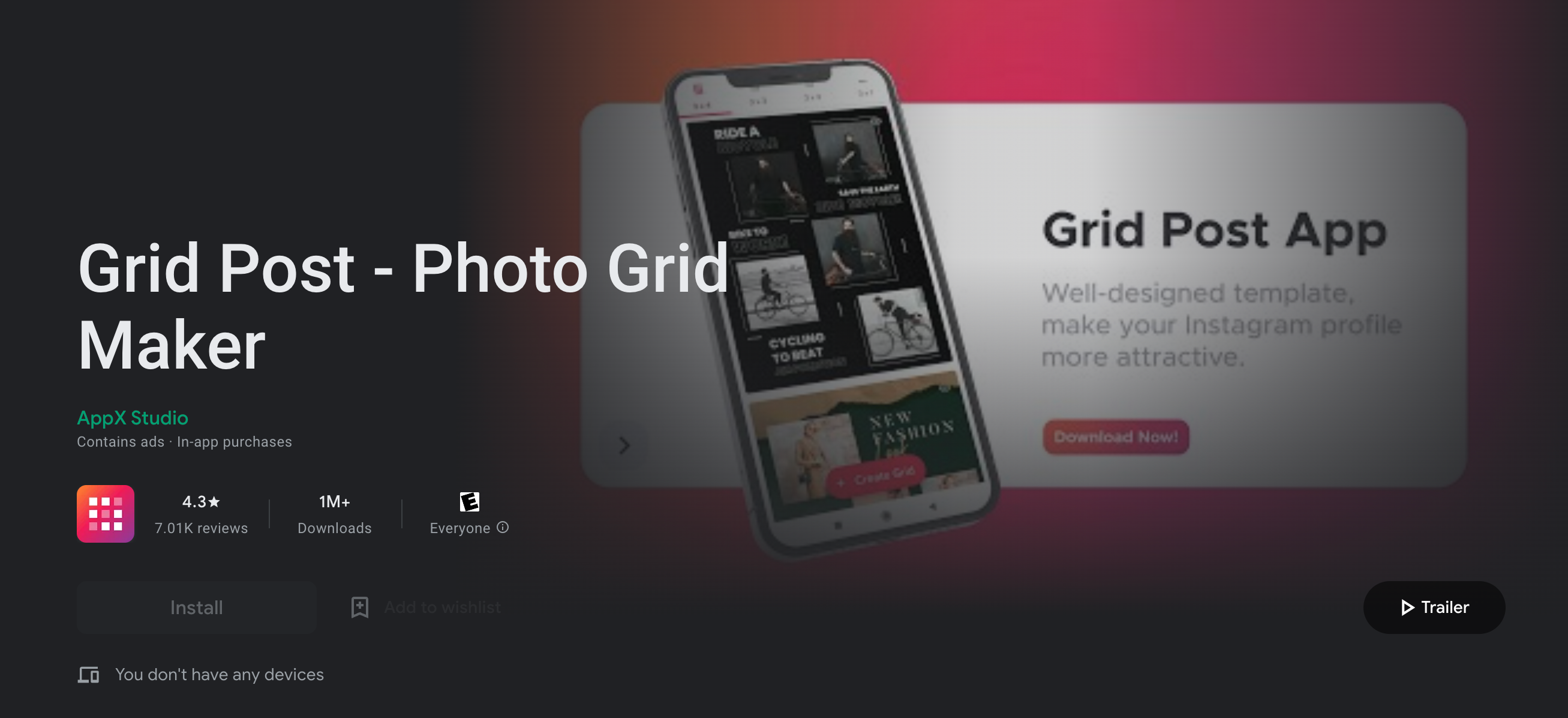 cuper photo instagram en 3 avec gridpost