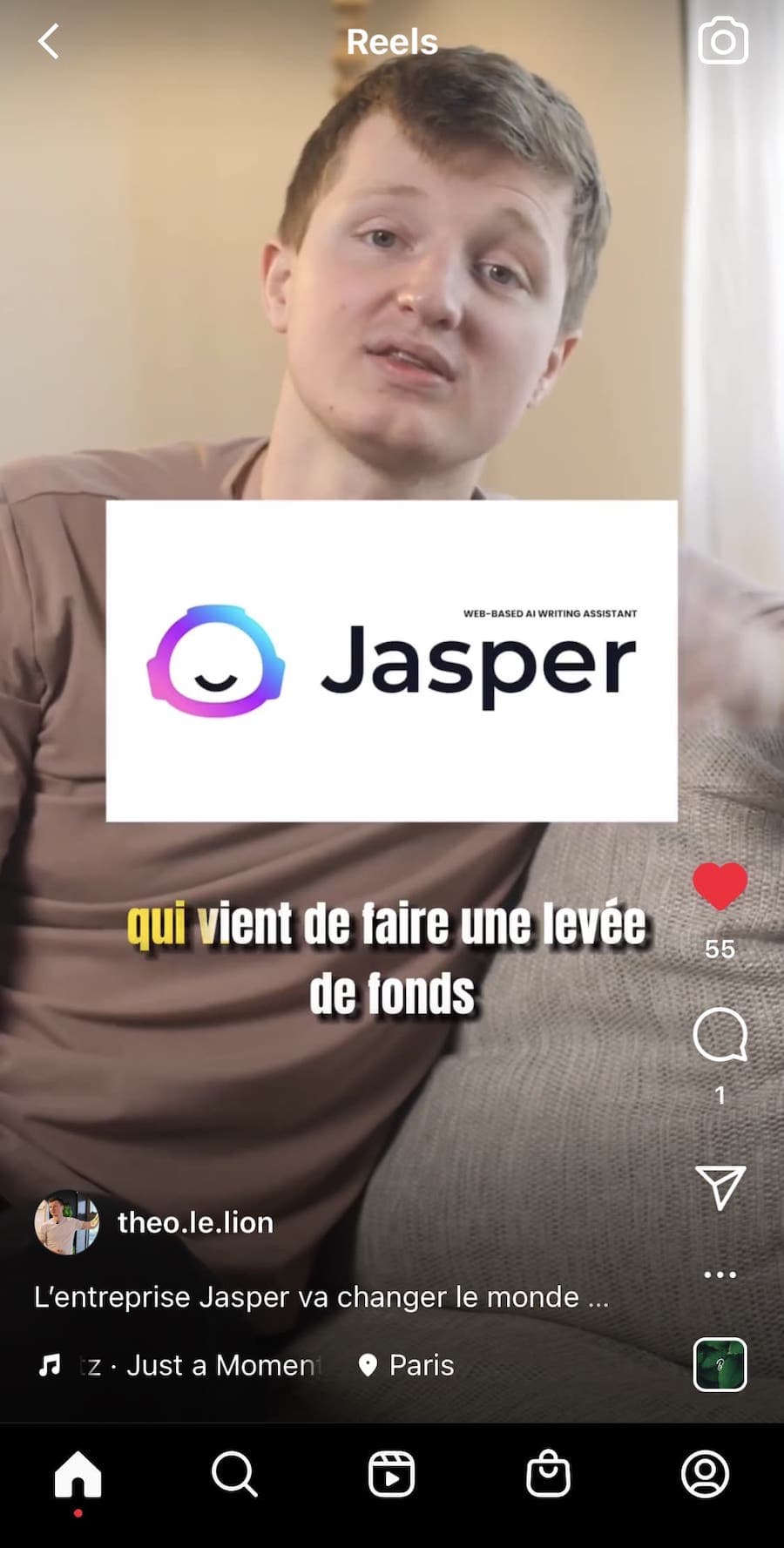 sous titre reel instagram