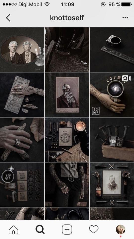 feed instagram sombre