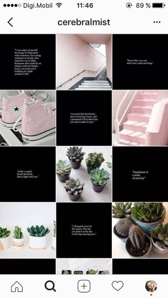 feed instagram cadrillage
