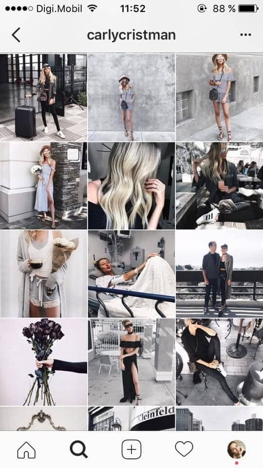 feed instagram gris