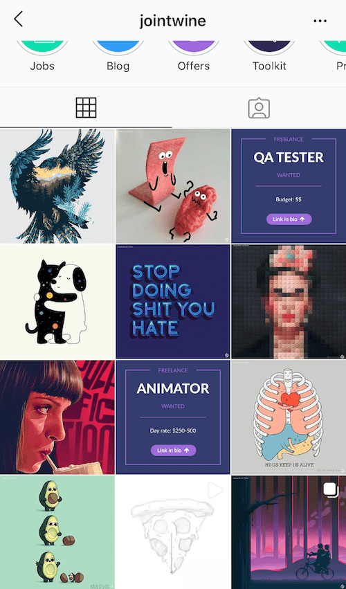 feed format carre instagram