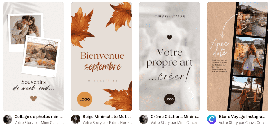 application story instagram canva