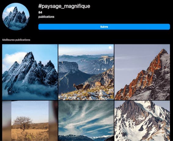 hashtags photographie paysage