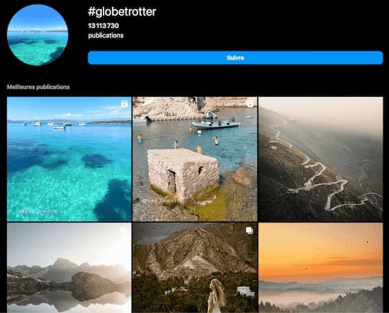 hashtags photographie voyage