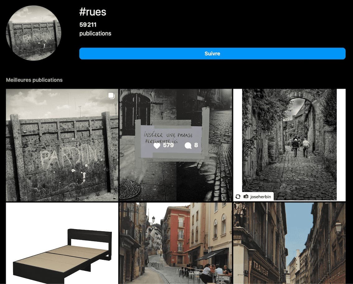 hashtags photographie ville