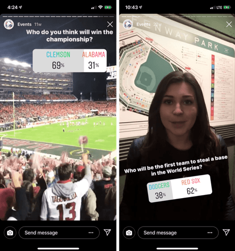 tacobell instagram screen