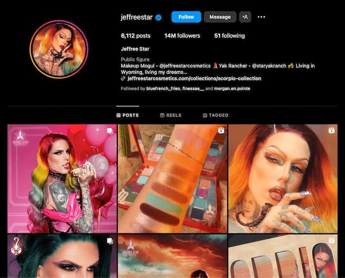 10 influenceurs américains su rinstagram