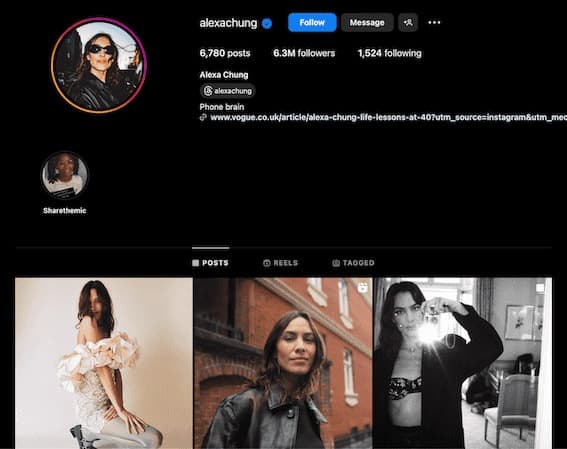 Alexa chuing compte instagram influenceuses amaricaine