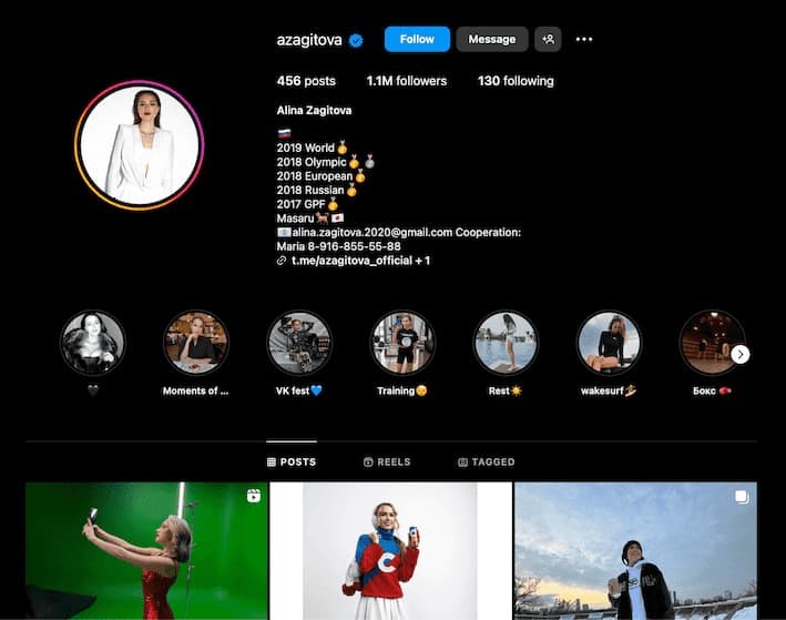 top 4 influenceur russe instagram
