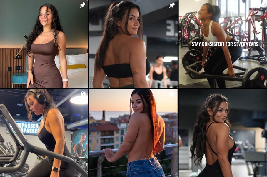profil insta influenceuse sport