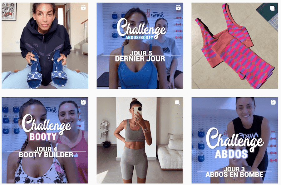 feed instagram influenceuse fitness sonia tlev