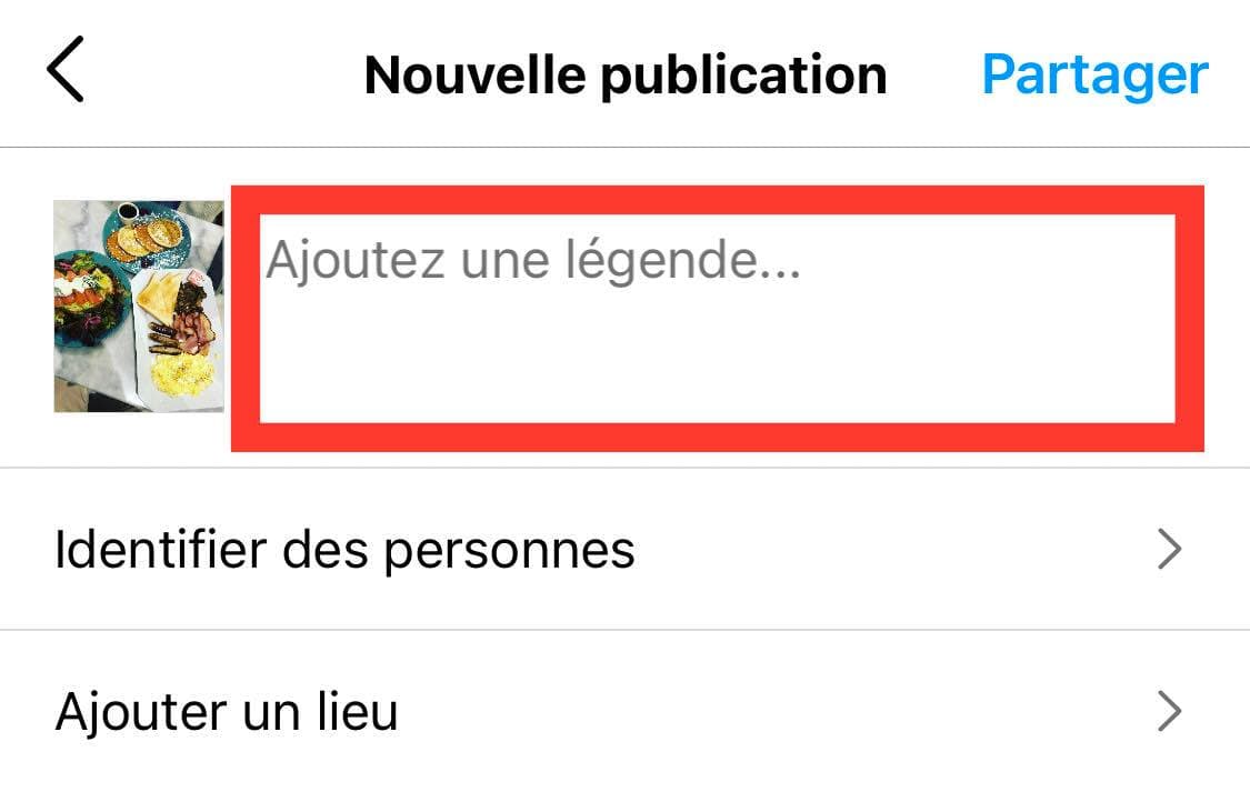 comment ecrire legende instagram
