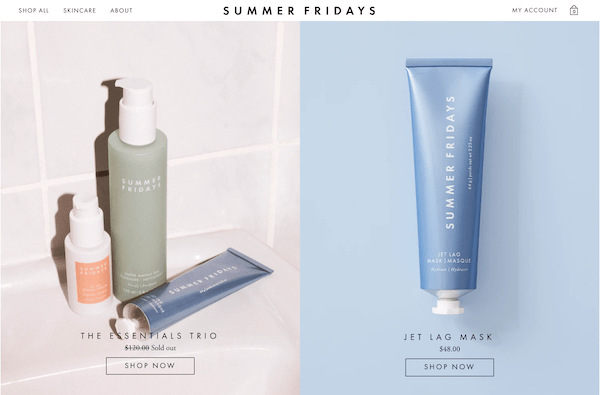 vente instagram summerfridays