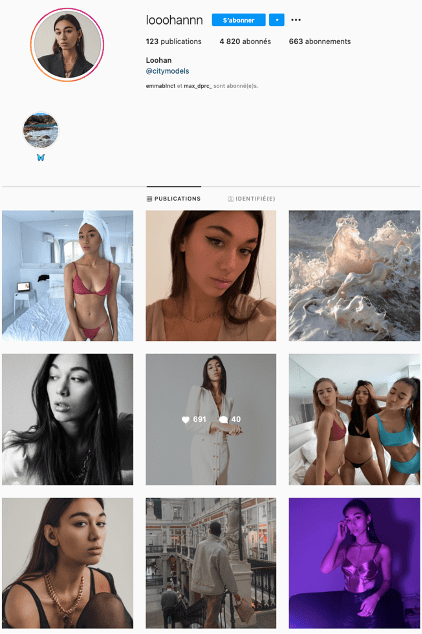 feed nano influenceur loohan
