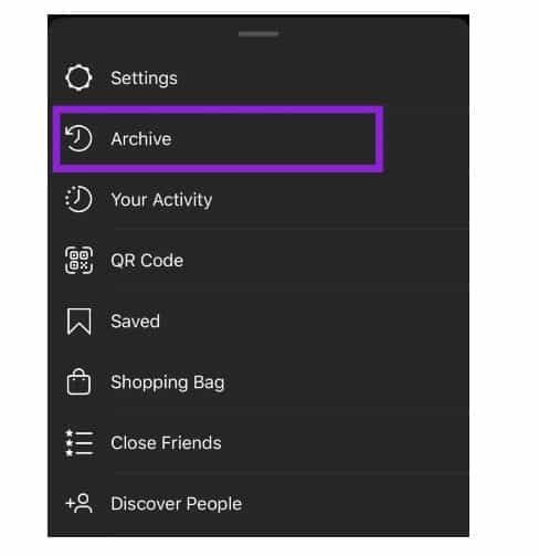 Instagram Menu