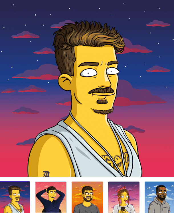 photo profil instagram simpson