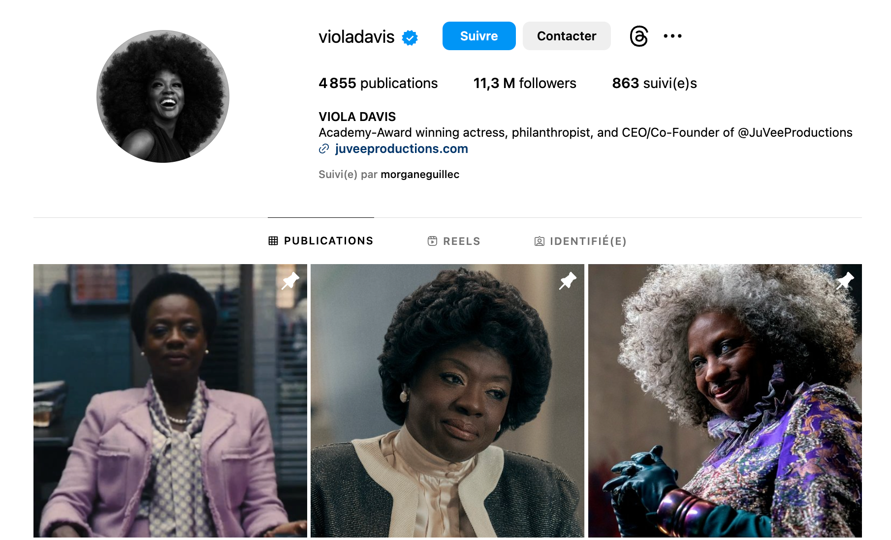 Biographie instagram viola avis