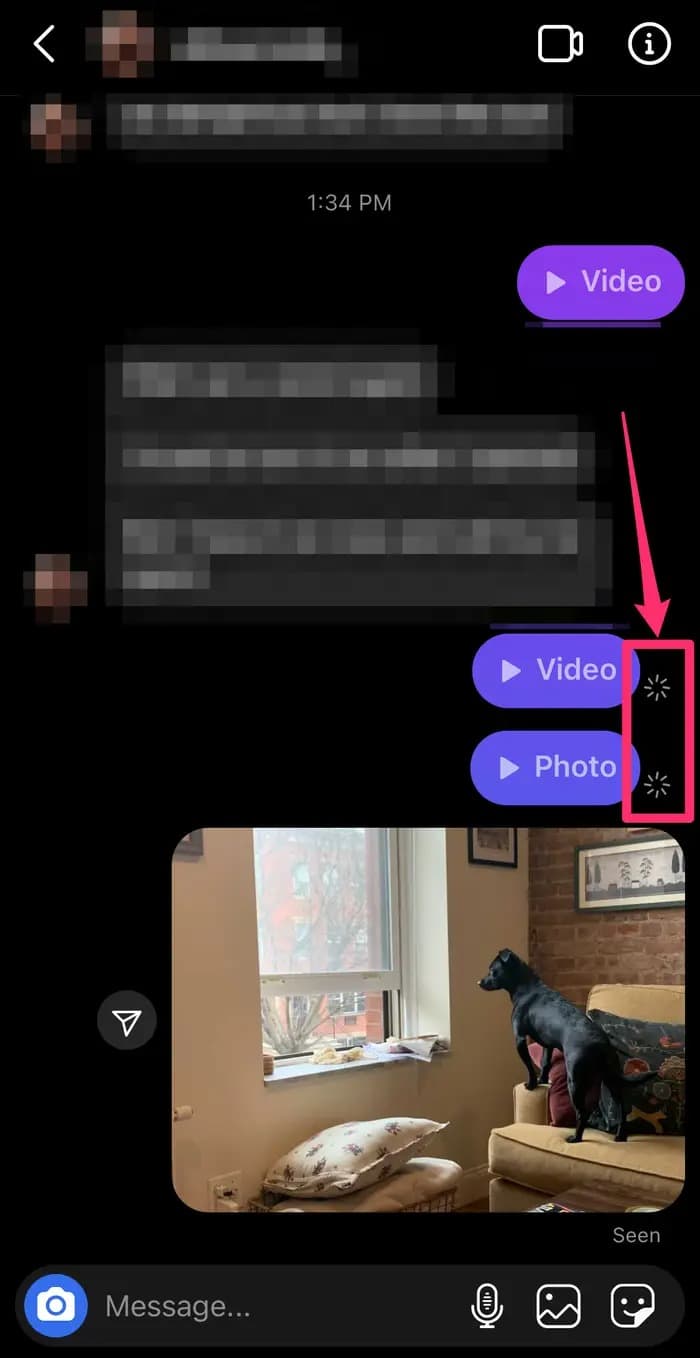 screenshot dm instagram