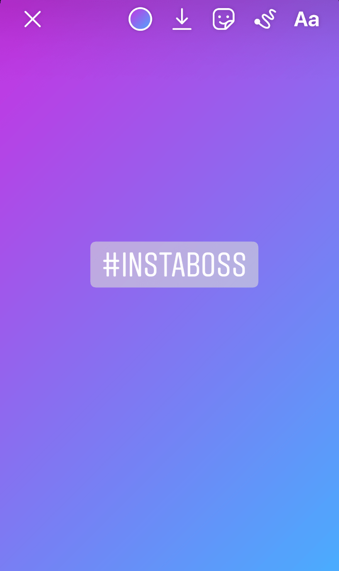 ajouter sticker instagram hashtag