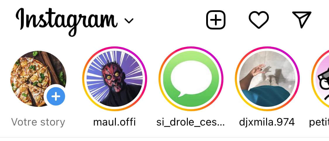 ou voir story instagram
