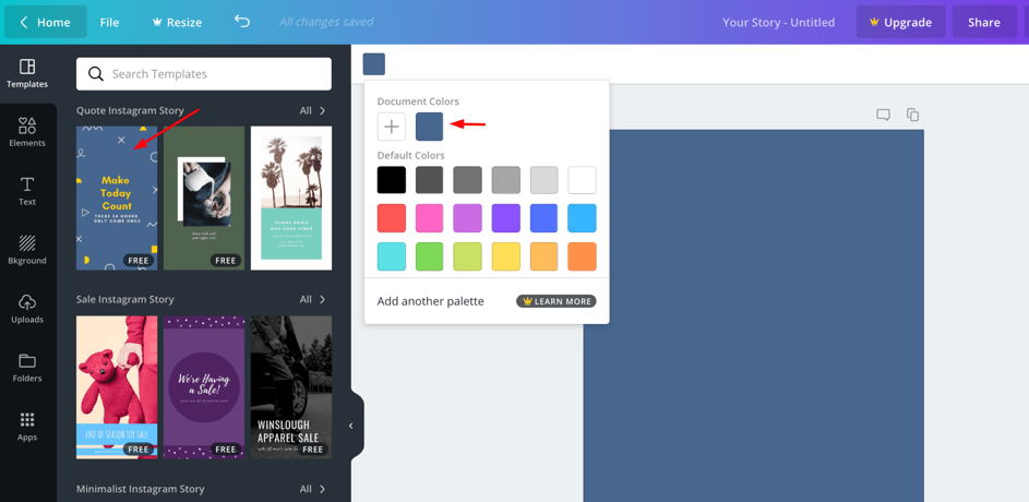 choisir model canva