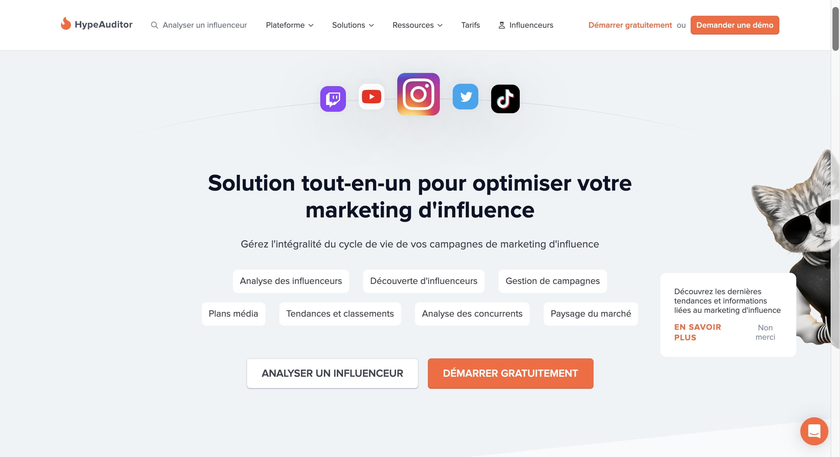 Hype auditor pour estimer le prix d'un influenceur