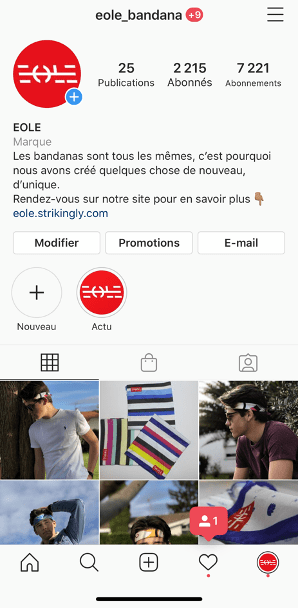 profil instagram eole