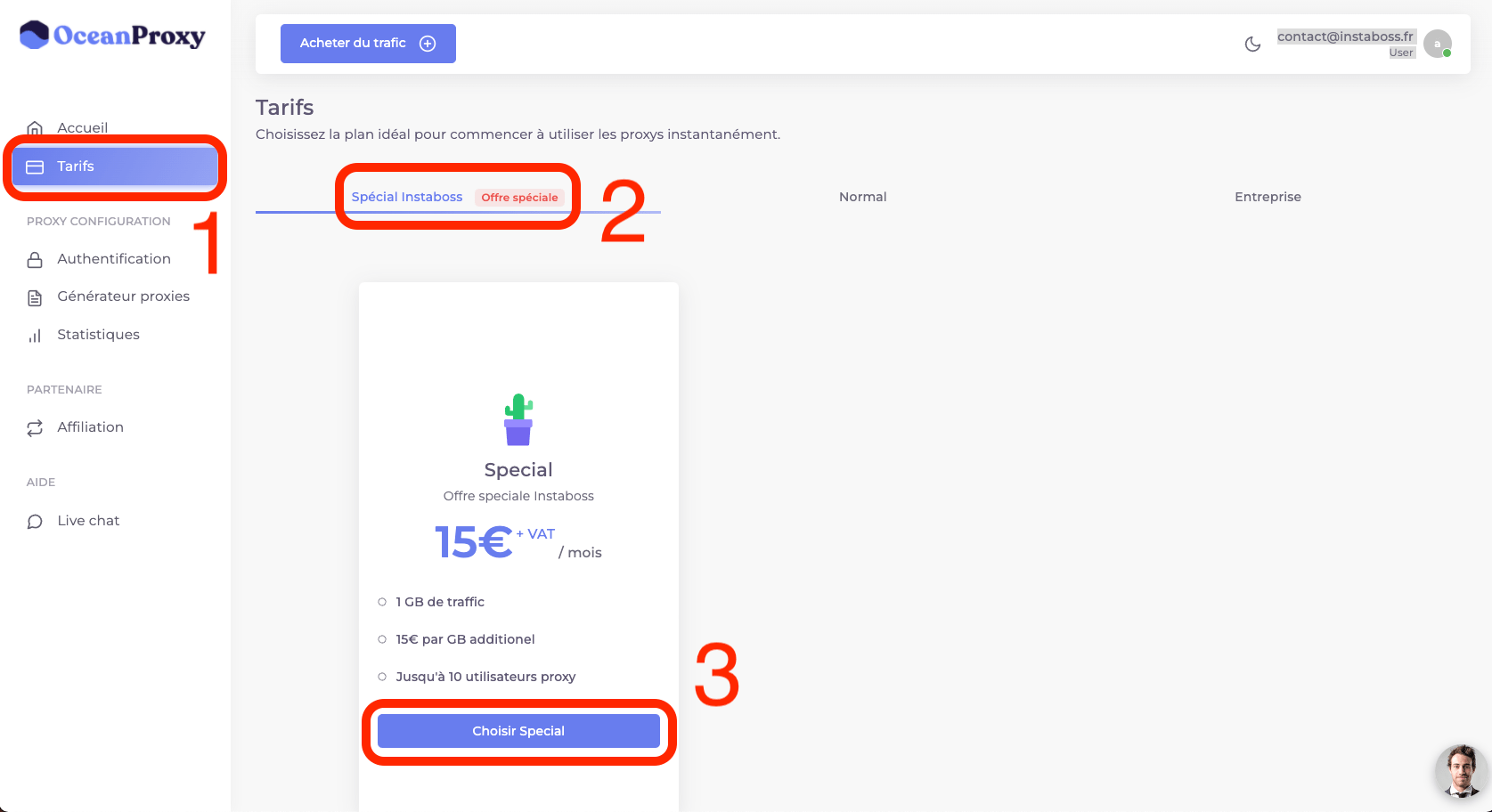 tutoriel proxy oceanproxy 2