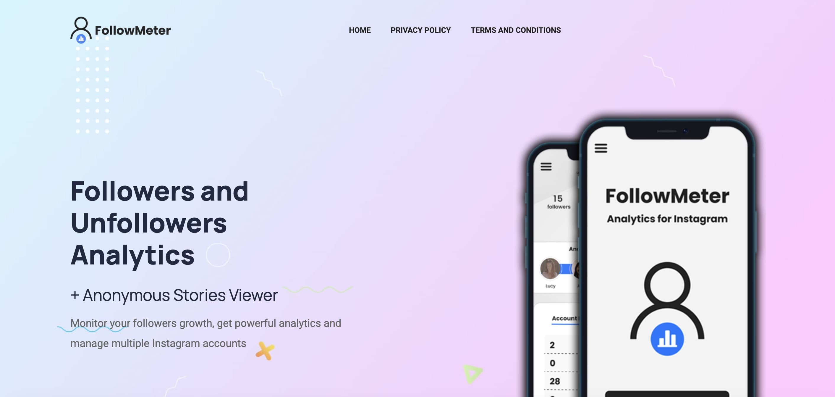Follow meters application pour voir qui se désabonne